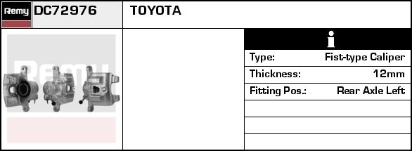 DELCO REMY Тормозной суппорт DC72981